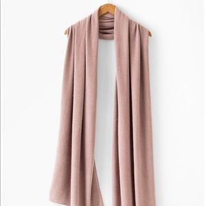 Garnet Hill Cashmere Wrap in Dusty Rose